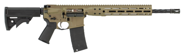 LWRC INDIVIDUAL CARBINE FLAT DARK EARTH 5.56 NATO / .223 REM 16.1" BARREL 30-ROUNDS OPTICS READY