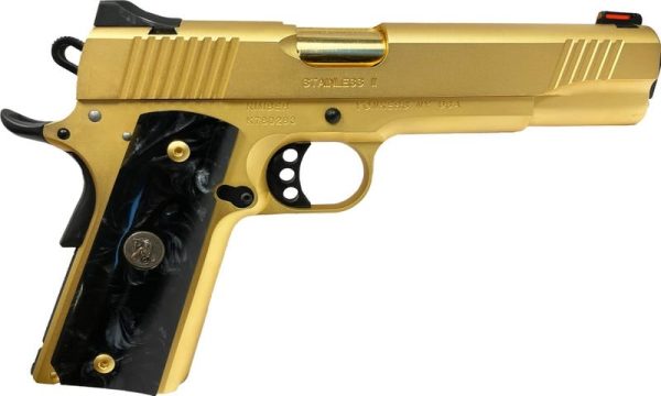 KIMBER STAINLESS II 24 CARAT GOLD / BLACK PEARL .45 ACP 5" BARREL 7-ROUNDS EXCLUSIVE