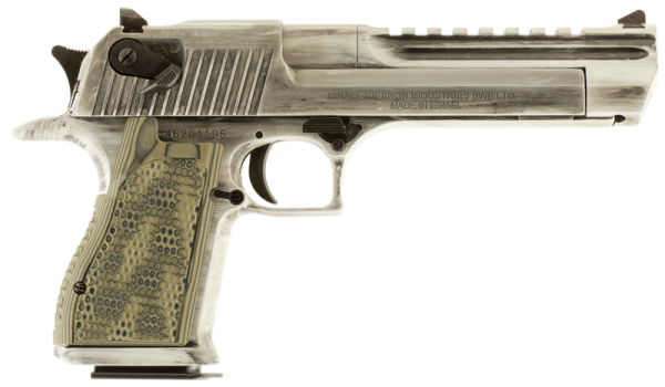 MAGNUM RESEARCH DESERT EAGLE MARK XIX DISTRESSED WHITE .44 REM MAG 6" BARREL 8-ROUNDS