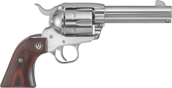 RUGER VAQUERO CONVERTIBLE STAINLESS .45 ACP / .45 COLT 4.62" BARREL 6-ROUNDS