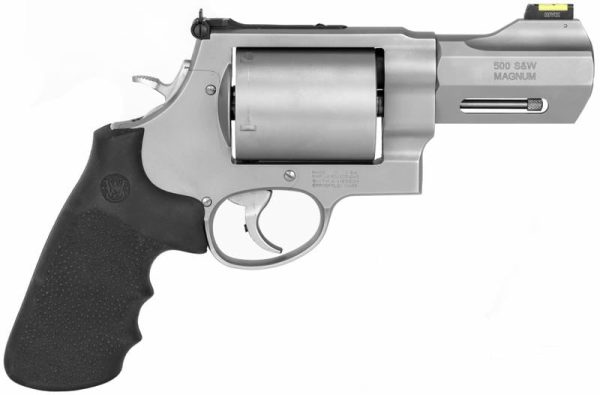 SMITH AND WESSON 500 PERFORMANCE CENTER STAINLESS .500 SW 3.5" BARREL 5-ROUNDS FIBER FRONT SIGHT